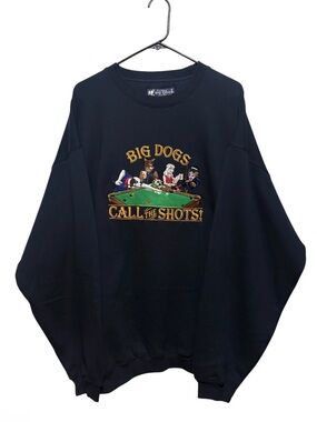 Big Dogs 'Call The Shots' Navy Crewneck Sweatshirt